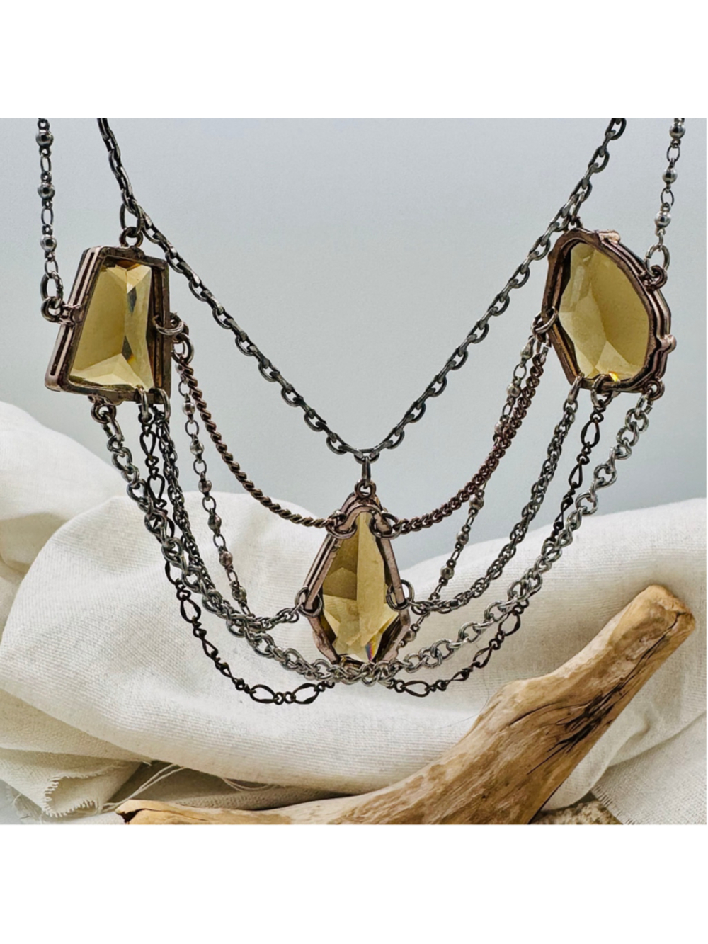 05-Boho Multi Strand Statement Necklace